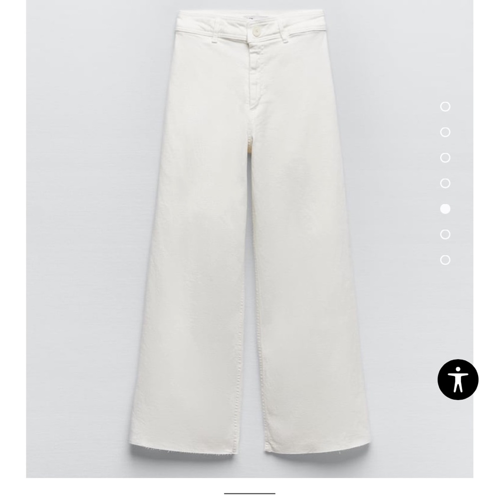 Zara Marine Straight Jeans in Ecru